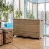 Сундук для хранения KARL 120 c колесиками бежевый