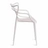 Стул Cat Chair (mod. 028) пластик, 53 x 59 x 82,5 см, белый (White C0057) (Комплект из 2 шт.) белый (White C0057) пластик