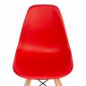 Стул CINDY (EAMES) (mod. 001) / 1 шт. в упаковке дерево бук/металл/сиденье пластик, 51x46x82.5см, красный/red красный/red дерево бук/металл/сиденье пластик